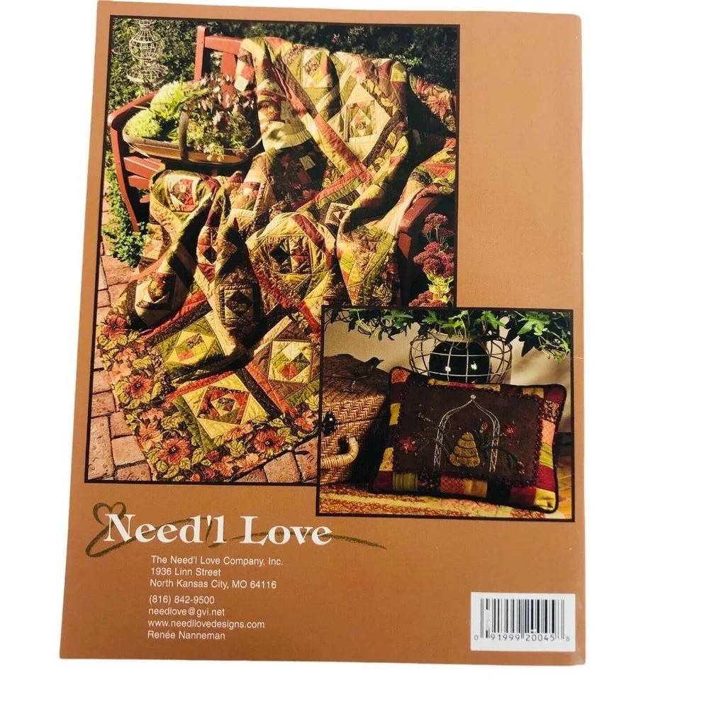 Daylily Days Need’l Love Patterns‎ Quilts Wool Appliqué Punchneedle Booklet